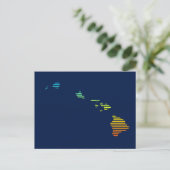 Hawaii Chill Fade Postkarte (Stehend Vorderseite)
