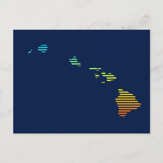 Hawaii Chill Fade Postkarte (Vorderseite)