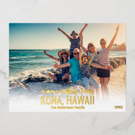 HAWAII CHRISTMAS CARD | BEACH FOTO POSTCARDS FOLIEN FEIERTAGSPOSTKARTE