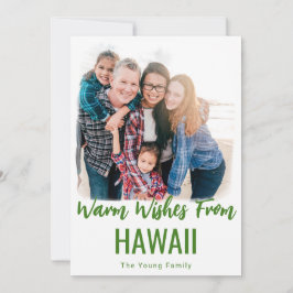 HAWAII CHRISTMAS CARDS STRANDSTRAND FOTO CHRISTMAS FEIERTAGSKARTE