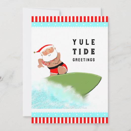 Hawaii Christmas Feiertagskarte (Vorderseite)