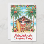 Hawaii christmas party Hawaii “Mele Kalikimaka!” Einladung (Vorderseite)
