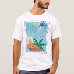 Hawaii Christmas Santa Travel Tropical Beach T-Shirt<br><div class="desc">Santa kommt in den Urlaubssgeist mit der frische Küstenluft,  dem unberührten tropischen Strand und den Palmen. Frohe Weihnachten in hawaiianisch.</div>