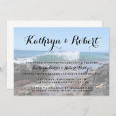 Hawaii Coast Makena Cove Wedding Einladung (Vorne/Hinten)