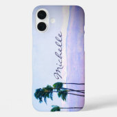Hawaii Coastal Palm Trees Mountain Individuelle Na Case-Mate iPhone Hülle (Rückseite)