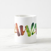 Hawai'i Color Wrap Lettering Kalligrafie Hawaii Kaffeetasse (Mittel)
