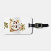 Hawaii Couple Mr. Gepäckanhänger (Vorderseite horizontal)