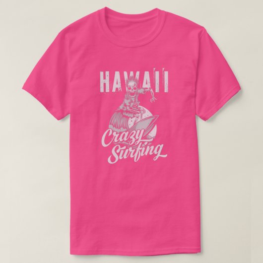 Hawaii Crazy Surfing T-Shirt (Design vorne)