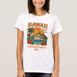 Hawaii Cruise Individuelle Name & Date T-Shirt
