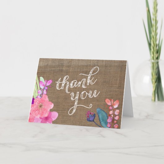 Hawaii Dankkarte, Luau danke Karte 12x18 (Vorderseite)