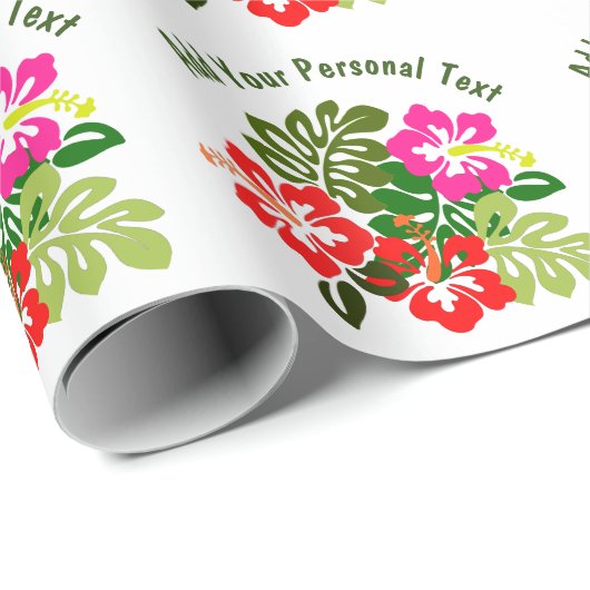 Hawaii Day Geschenkpapier (Rolleneckpunkt)