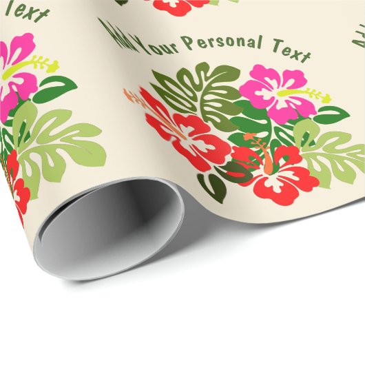 Hawaii Day Geschenkpapier (Rolleneckpunkt)