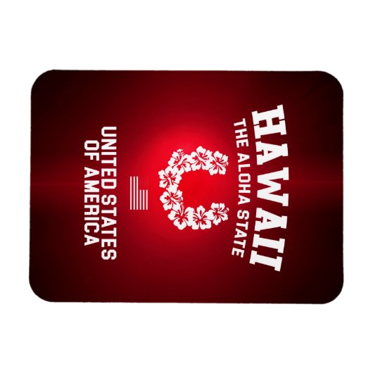 Hawaii Der Aloha-Staat Magnet (Horizontal)