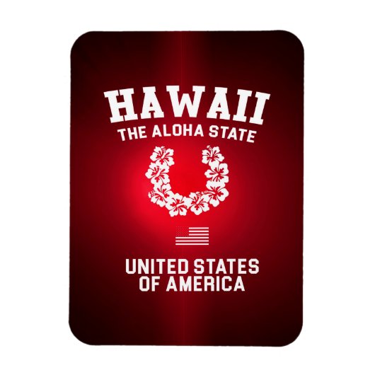 Hawaii Der Aloha-Staat Magnet (Vertikal)