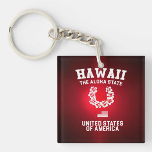 Hawaii Der Aloha-Staat Schlüsselanhänger