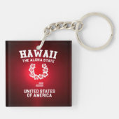 Hawaii Der Aloha-Staat Schlüsselanhänger (Rückseite)