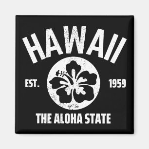 Hawaii Der Aloha-Staat Vintage-State-Grafik Magnet