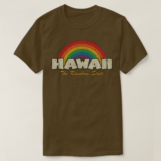 Hawaii Der Regenbogen-Staat 1986 T-Shirt (Design vorne)