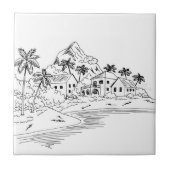 Hawaii-Design Fliese (Vorderseite)