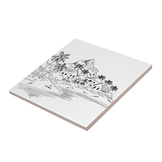 Hawaii-Design Fliese (Seite)