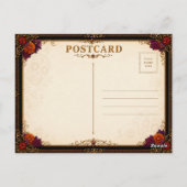 Hawaii Día de los Muertos Retro Postkarte (Rückseite)