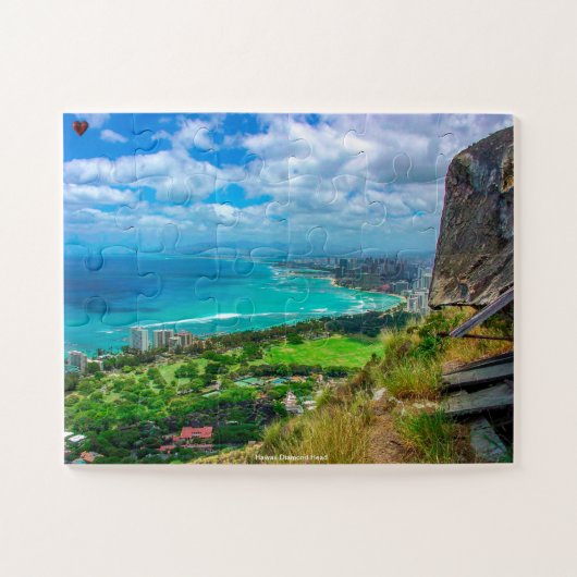 Hawaii Diamond Head Puzzle (Horizontal)