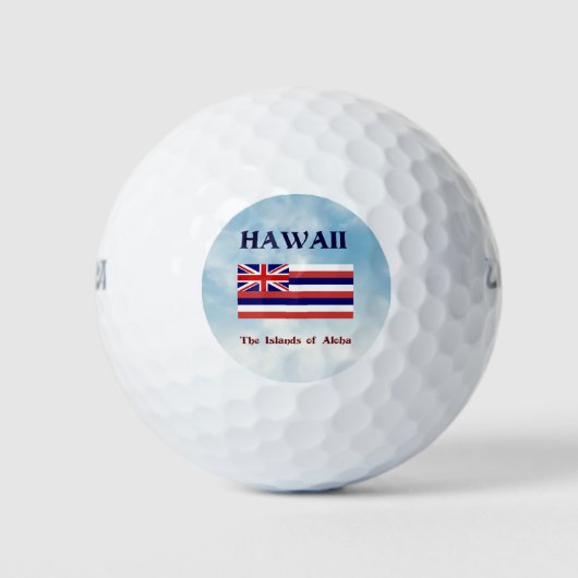Hawaii, die Aloha-Inseln Golfball (Vorderseite)