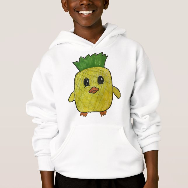 Hawaii die Ananas-Ente Hoodie (Vorderseite)