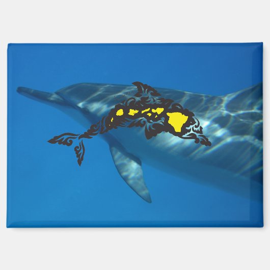 Hawaii Dolphin Islands Magnet (Vorderseite)