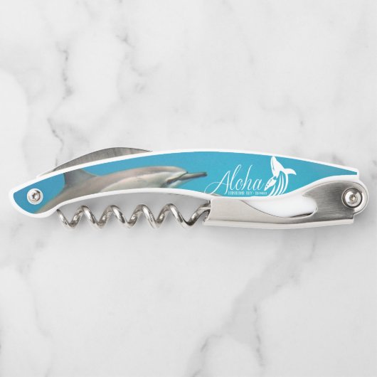 Hawaii Dolphins Islands Whale Kellnermesser (Rückseite)