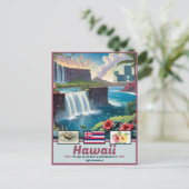 Hawaii Dreams Surreal Masterpiece Postkarte (Stehend Vorderseite)