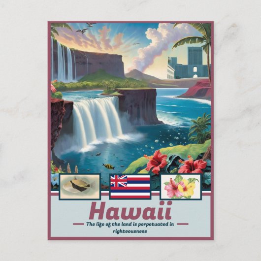 Hawaii Dreams Surreal Masterpiece Postkarte (Vorderseite)