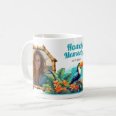 Hawaii Erinnerungen Foto Collage Souvenir Kaffee Kaffeetasse (Vorderseite Links)