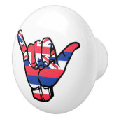 Hawaii-Fahne Keramikknauf (Rechts)