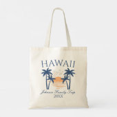 Hawaii Familienreise Tote Tag Tragetasche (Rückseite)