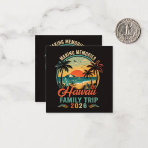 Hawaii-Familienreise Tropischer Sonnenuntergang 20 Mitteilungskarte