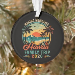 Hawaii-Familienreise Tropischer Sonnenuntergang 20 Ornament
