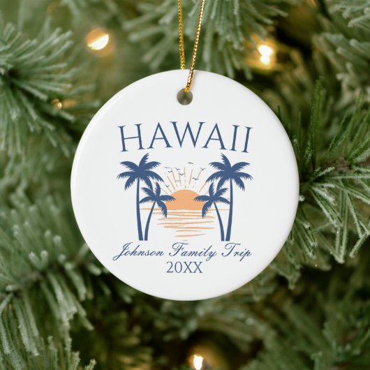 Hawaii Familienurlaub Weihnachtsschmuck (Baum)