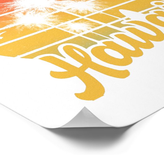 Hawaii Family Vacation 2022 Souvenir-Geschenk Poster (Ecke)