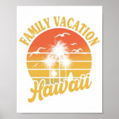 Hawaii Family Vacation 2022 Souvenir-Geschenk Poster (Vorne)