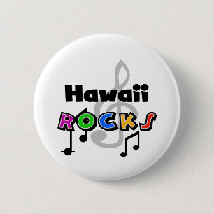 Hawaii-Felsen Button