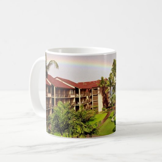 Hawaii-Ferien-Tasse Kaffeetasse (Vorderseite Links)
