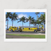 Hawaii Fire Truck Postcard Postkarte (Vorderseite)