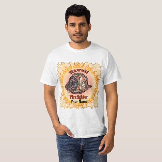 Hawaii Firefighter  t-shirt  (Vorne ganz)