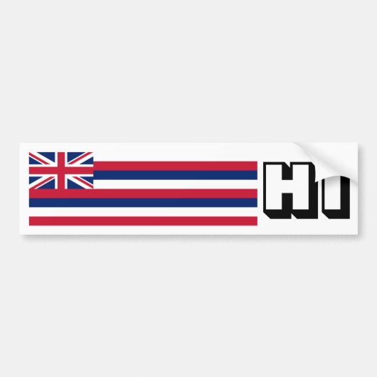Hawai'I Flag Autoaufkleber (Vorne)