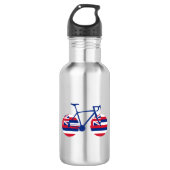 Hawaii Flag Cycling Edelstahlflasche (Vorderseite)