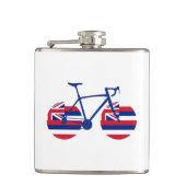 Hawaii Flag Cycling Flachmann (Vorderseite)