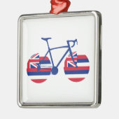 Hawaii Flag Cycling Ornament Aus Metall (Links)