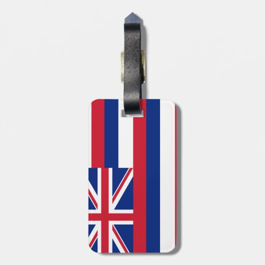 Hawaii Flag Gepäckanhänger (Rückseite vertikal)