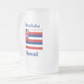 Hawaii Flag Map City Tasse (Vorderseite Links)